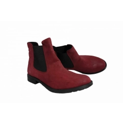 Botki amarant na szerszą stopę obcas 2,8cm nr.36