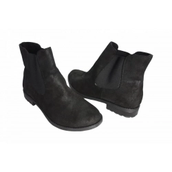 Botki czarne na szerszą stopę obcas 2,8cm nr.36