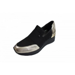 SKÓRZANE POLSKIE Sneakersy koturn 5 cm 37