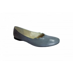 Balerina popiel na szerszą stopę obcas 1cm nr.39