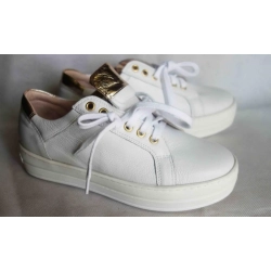 trampki Młodzieżowe białe skóra 37