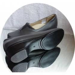 POLSKIE mokasyny SZEROKIE W PALACH szare 38