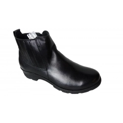 Botki czarne na szerszą stopę obcas 3cm nr.41