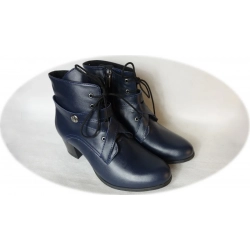 Botki granat na standard stopę obcas 7cm nr.37