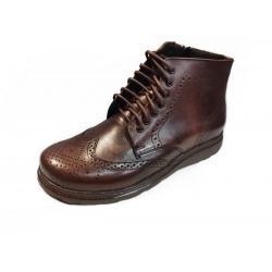 BARDZO szerokie BUTY MESKIE kozaki BRĄZ 3 X H 41