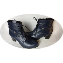 Botki granat na standard stopę obcas 7cm nr.37