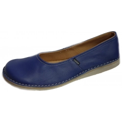 Wycofany z oferty  SKÓRZANE buty damskie granat lekkie wygodne 39