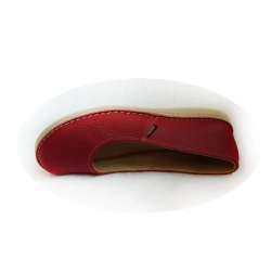 SKÓRZANE buty damskie lekkie czerwone 38