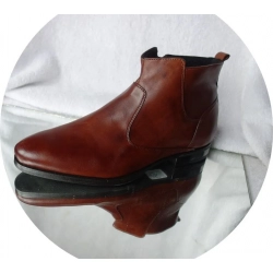 Trzewiki męskie skórzane brązowe rozmiar 42 - eleganckie buty zimowe