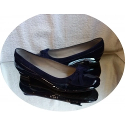 balerina granat skóra 43