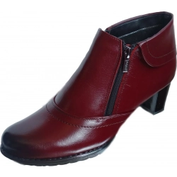 SKÓRZANE BOTKI szerokie tęgośc H OBCAS 6 CM 39