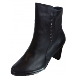 SKÓRZANE BOTKI szerokie tęgośc H OBCAS 9 CM 35