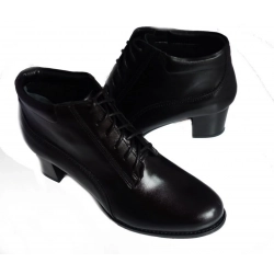 SKÓRZANE BOTKI szerokie tęg 2X H OBCAS 5,5 cm 42
