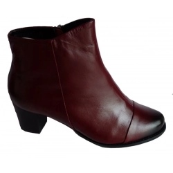 SKÓRZANE BOTKI szerokie tęgośc H OBCAS 6 CM 41
