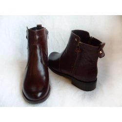 SKÓRZANE BOTKI szerokie tęgośc H OBCAS 3 CM 38