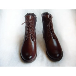 SKÓRZANE BOTKI brązowe tęgośc G OBCAS 3 CM 39