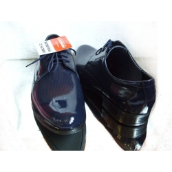 Skóra BUTY MĘSKIE granat rozmiar 43