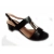 Wycofany z oferty  czarne dodatek złota SANDAŁY obcas 5cm 41