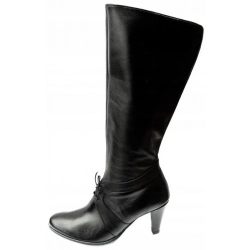 GLAM ,retro CZARNE KOZAKI szeroka az 46 cm nr 42
