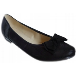 Skórzane czółenko czarne teg H OBCAS NR 44