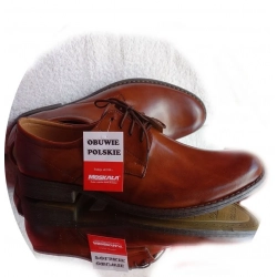 MOSKAŁA SZERSZE BUTY MĘSKIE KONIAK teg G1/2 39