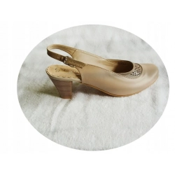 SKÓRZANE sandały DamsKIE PEŁNY PRZÓD 40