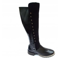 skórzane KOZAKI SZEROKA cholewka aż 43 cm nr 41