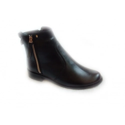 SKÓRZANE BOTKI szerokie tęgośc G OBCAS 3 CM