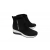 SKÓRZANE Sneakersy botki koturn 5 cm POLAR 40