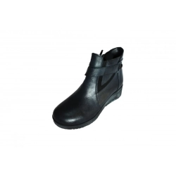 Botki popiel na szerszą stopę obcas 4cm nr.37