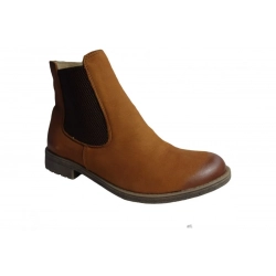 Botki orzech na szerszą stopę obcas 2,8cm nr.37