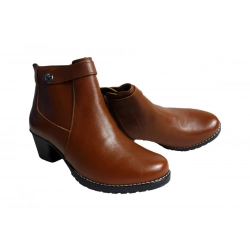 Botki brązowe na STANDARD STOPĘ  obcas 4,8cm nr.37