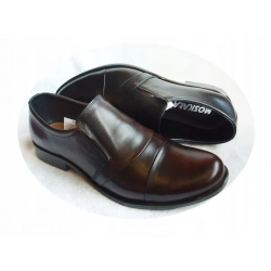 Skorzane BUTY MESKIE szerokie TĘGOSĆ H XX KABIR 42