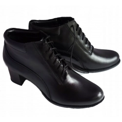 SKÓRZANE BOTKI szerokie tęg 2X H OBCAS 5,5 cm 40