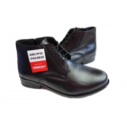 TRZEWIKI MęSKIE na szeroką stopę podbicie czerń 45