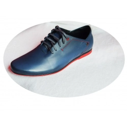 MOSKAŁA skóra BUTY męskie NIEBIESKI rozmiar 39