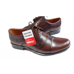 Skorzane BUTY MESKIE szerokie TĘGOSĆ H  CABIR 41