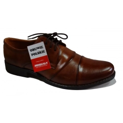 Skorzane BUTY MESKIE szerokie TĘGOSĆ H  KONIAK 41