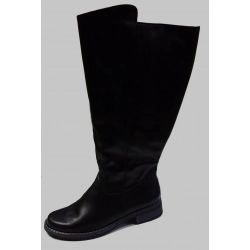 SKÓRZANE KOZAKI szeroka CHOLEWKA 48 cm nr 39