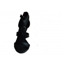 gladiatorki CZARNE SANDAŁY obcas 9cm rozmiar 39