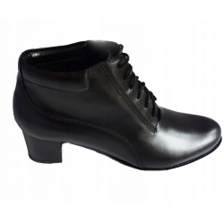 SKÓRZANE BOTKI szerokie tęg 2X H OBCAS 5,5 cm 41