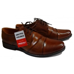 Skorzane BUTY MESKIE szerokie TĘGOSĆ H  KONIAK 41