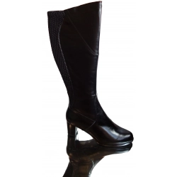 Kozaki SKÓRA SZEROKA CHOLEWKA obwód AZ 46 CM 38