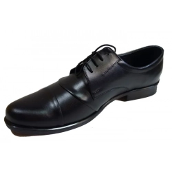 Skorzane BUTY MESKIE szerokie TĘGOSĆ H  CZARNY 40
