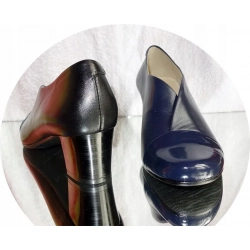 Skorzany BOTEK granat  OBCAS 6,5  elegancja 37