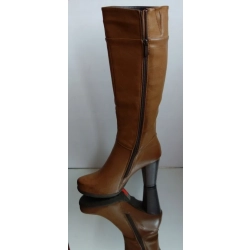 kozaki szersza cholewka obcas 8,5 camel 36