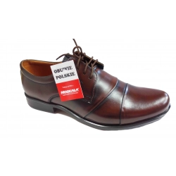 Skorzane BUTY MESKIE szerokie TĘGOSĆ H  CABIR 39