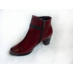 SKÓRZANE BOTKI szerokie tęgośc H OBCAS 6 cm 36