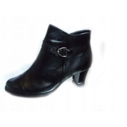 SKÓRZANE BOTKI szerokie tęgośc H OBCAS 6 cm 40