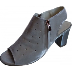 Skórzane sandałki FASHION szerokie teg H złoto 37